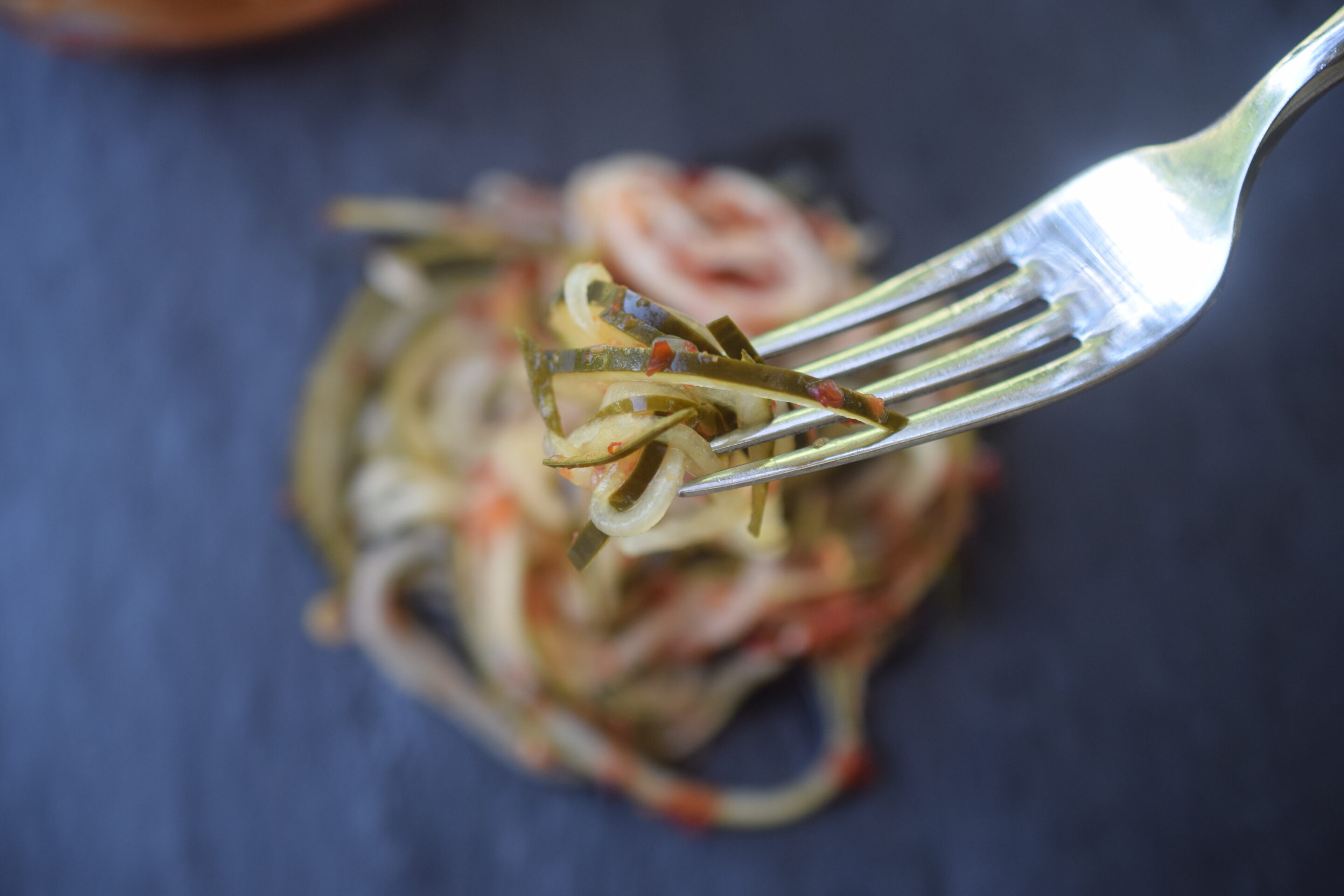 Yum! Ready in just a few hours, these Spicy Spiralized Pickled Cucumbers are addictively delicious and can go with so many things! Makes a great hostess gift too!
