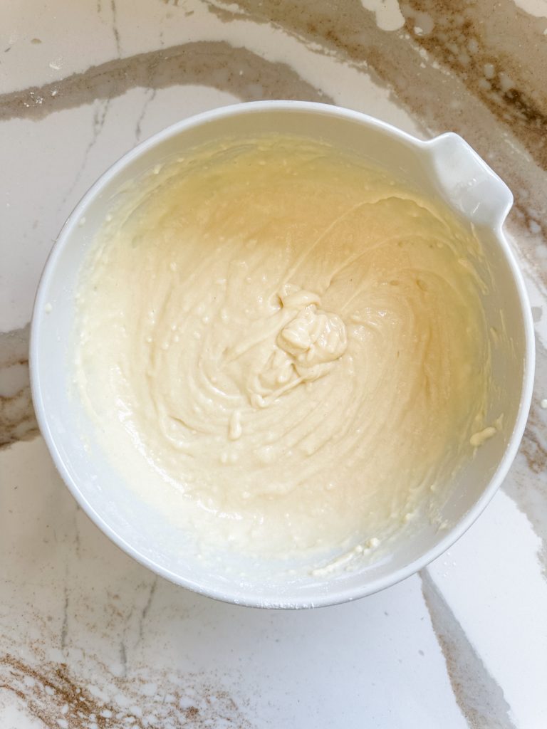 all ingredients combined to make the lemon batter 